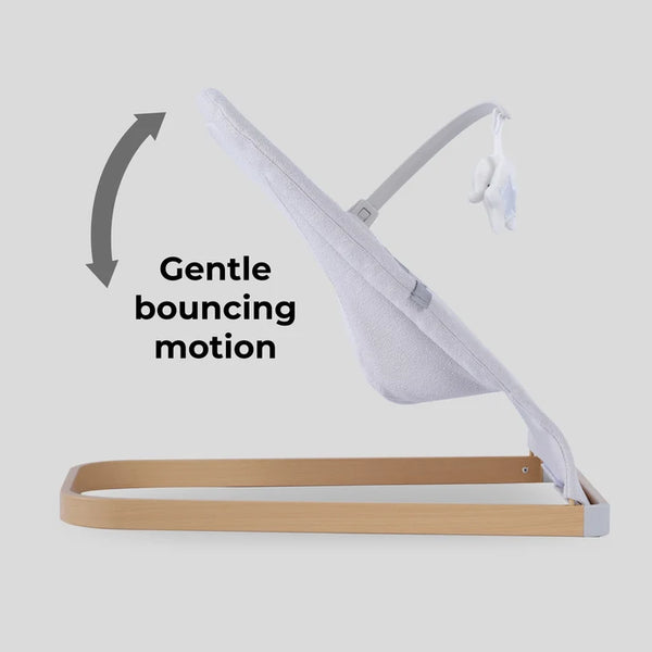 My Babiie Baby Bouncer with Toy Bar - Grey