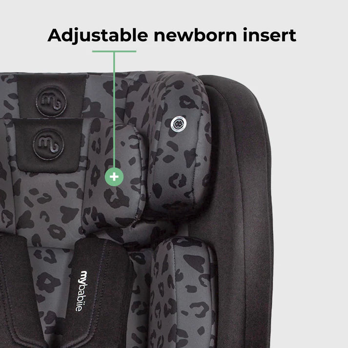 My Babiie MBCS100 2-in-1 Convertible R129 Car Seat - Black Leopard