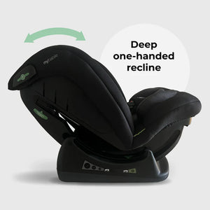 My Babiie MBCS100 2-in-1 Convertible R129 Car Seat - Black Leopard
