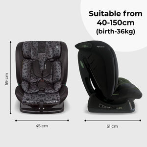My Babiie MBCS100 2-in-1 Convertible R129 Car Seat - Black Leopard