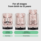 My Babiie MBCS100 2-in-1 Convertible R129 Car Seat - Pink Leopard