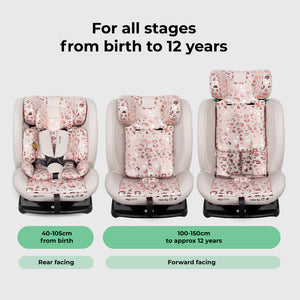 My Babiie MBCS100 2-in-1 Convertible R129 Car Seat - Pink Leopard