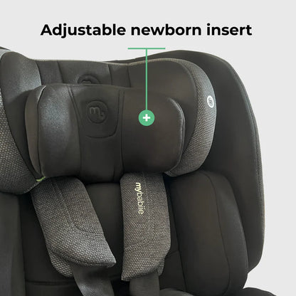 My Babiie MBCS200 Spin R129 Car Seat with Top Tether - Black