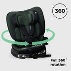 My Babiie MBCS200 Spin R129 Car Seat with Top Tether - Green