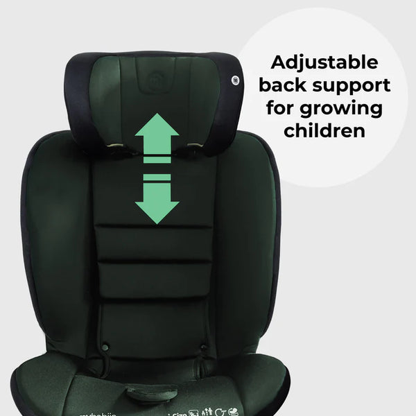 My Babiie MBCS200 Spin R129 Car Seat with Top Tether - Green