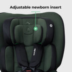 My Babiie MBCS200 Spin R129 Car Seat with Top Tether - Green