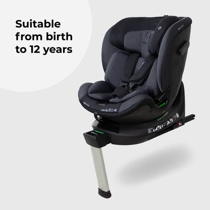 My Babiie MBCS400 Spin R129 Car Seat with Support Leg - Black