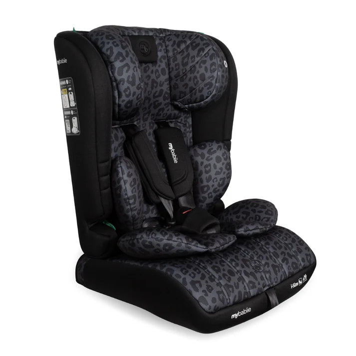 My Babiie MBCS50 Toddler to Booster R129 Car Seat - Black Leopard