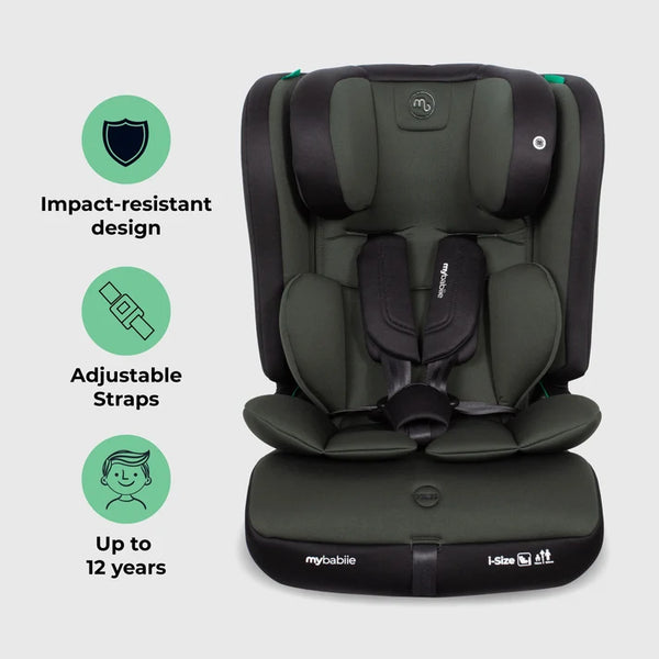 My Babiie MBCS50 Toddler to Booster R129 Car Seat - Green