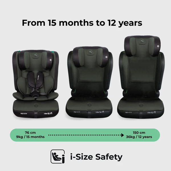 My Babiie MBCS50 Toddler to Booster R129 Car Seat - Green
