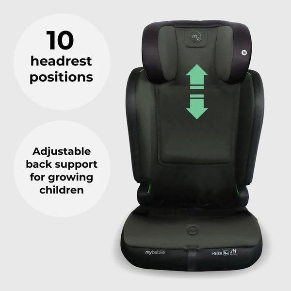 My Babiie MBCS50 Toddler to Booster R129 Car Seat - Green