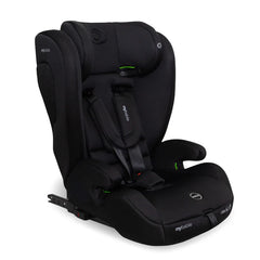 My Babiie MBCS75 toddler to booster car seat in black with green stitching and ISOFIX for child safety and comfort