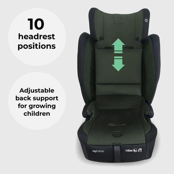 My Babiie MBCS75 Toddler to Booster R129 Car Seat with ISOFIX - Green