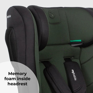 My Babiie MBCS75 Toddler to Booster R129 Car Seat with ISOFIX - Green