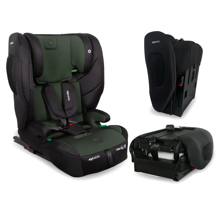 My Babiie MBCS80 Foldable i-Size Isofix Toddler Booster Seat - Green