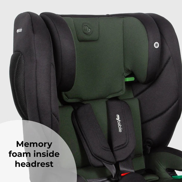 My Babiie MBCS80 Foldable i-Size Isofix Toddler Booster Seat - Green