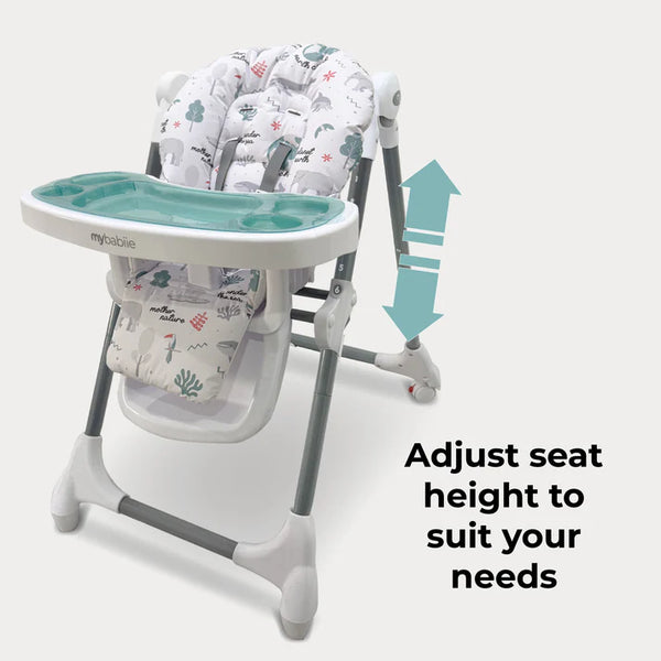 My Babiie MBHC8 Premium Highchair in Earth Child