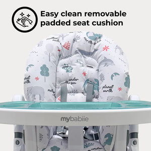 My Babiie MBHC8 Premium Highchair in Earth Child