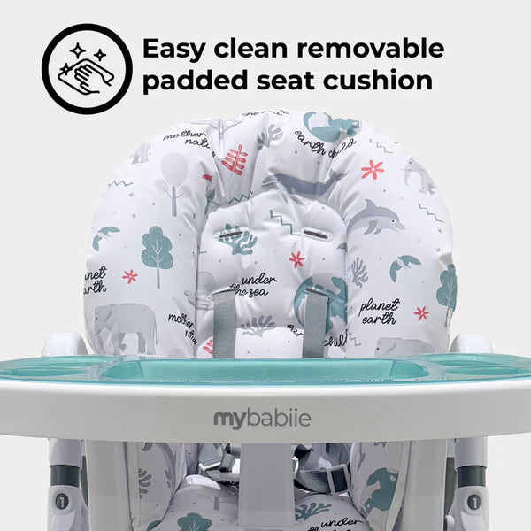My Babiie MBHC8 Premium Highchair in Earth Child
