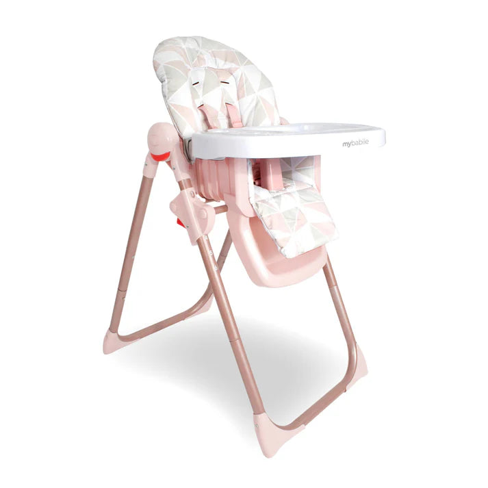 My Babiie MBHC8 Premium Highchair in Rose Gold