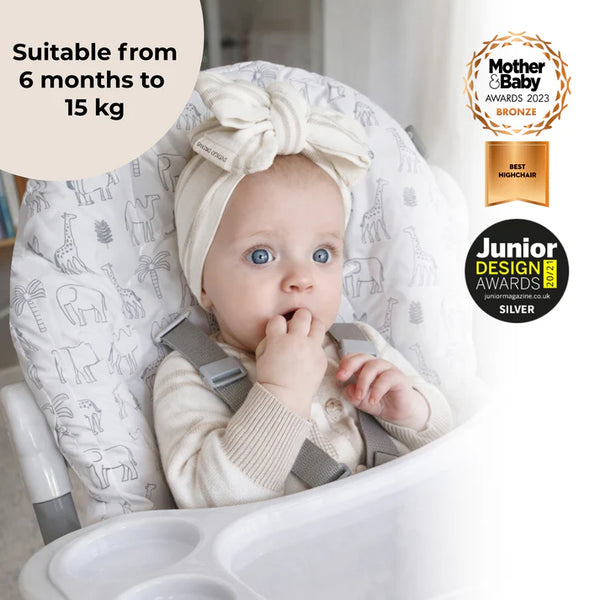 My Babiie MBHC8 Premium Highchair in Wild Safari