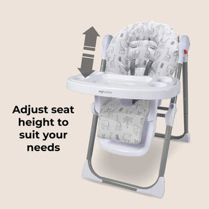 My Babiie MBHC8 Premium Highchair in Wild Safari