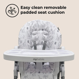 My Babiie MBHC8 Premium Highchair in Wild Safari