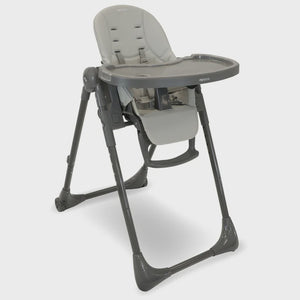 My Babiie MBHC9 Luxe highchair in grey with padded seat and tray for comfortable baby feeding