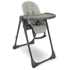 My Babiie MBHC9 Luxe highchair in grey with padded seat and tray for comfortable baby feeding
