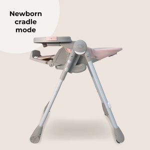 My Babiie MBHC9 Luxe Highchair in Pink & Grey