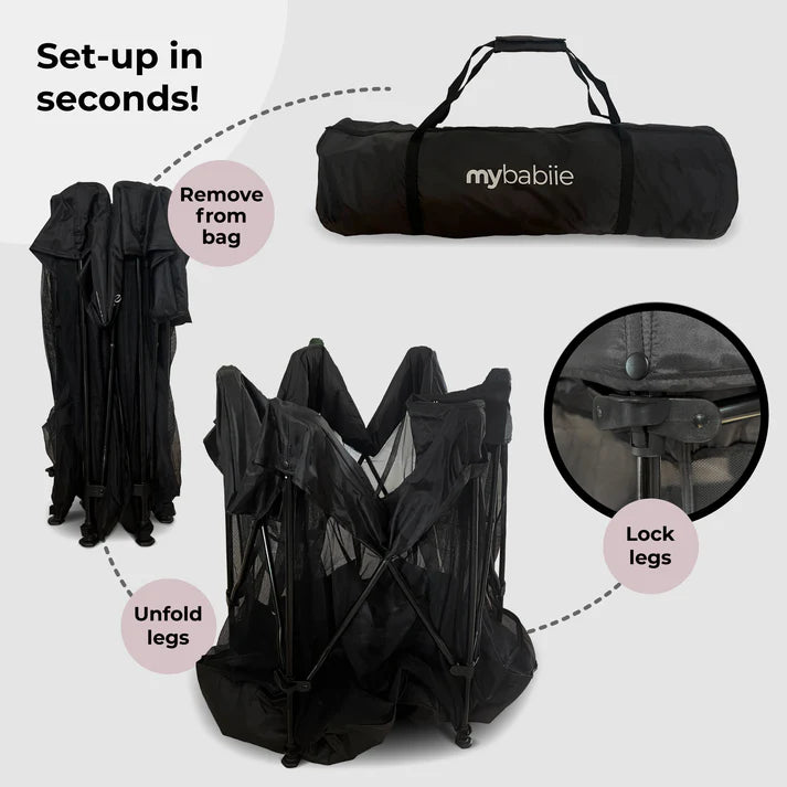 My Babiie Baby Play Pen – Black