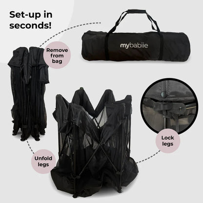 My Babiie Baby Play Pen – Black