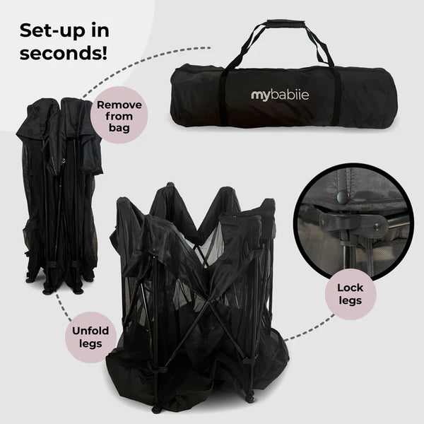 My Babiie Baby Play Pen – Black