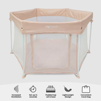 My Babiie Baby Play Pen – Blush Pink