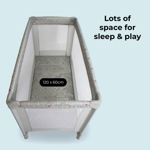 My Babiie MBTC1 Travel Cot - Elephants