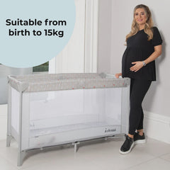 My Babiie MBTC1 Travel Cot - Elephants