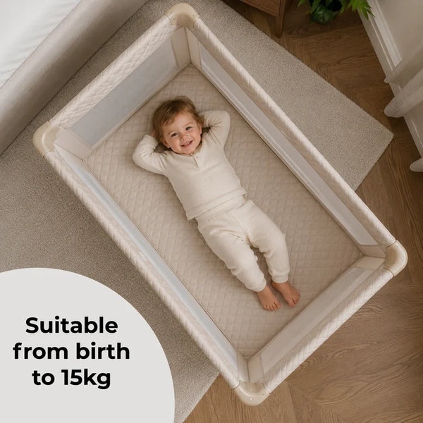My Babiie MBTC1 Travel Cot - Ivory
