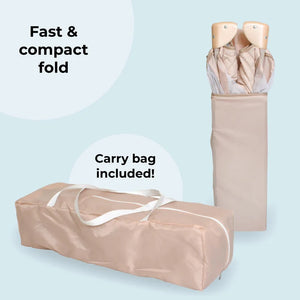 My Babiie MBTC1 Travel Cot - Blush Pink