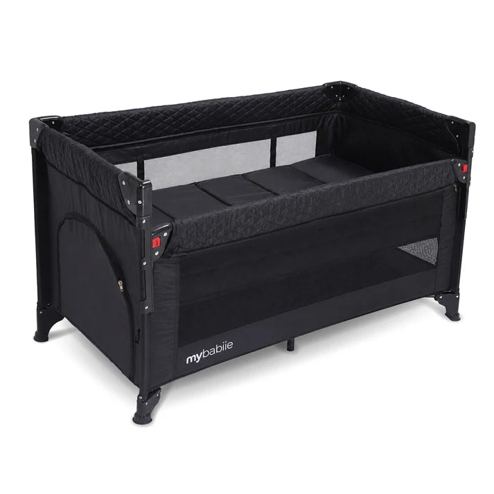 My Babiie MBTC4 Luxe 4-in-1 Travel Cot - Black