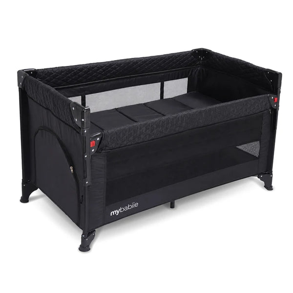 My Babiie MBTC4 Luxe 4-in-1 Travel Cot - Black