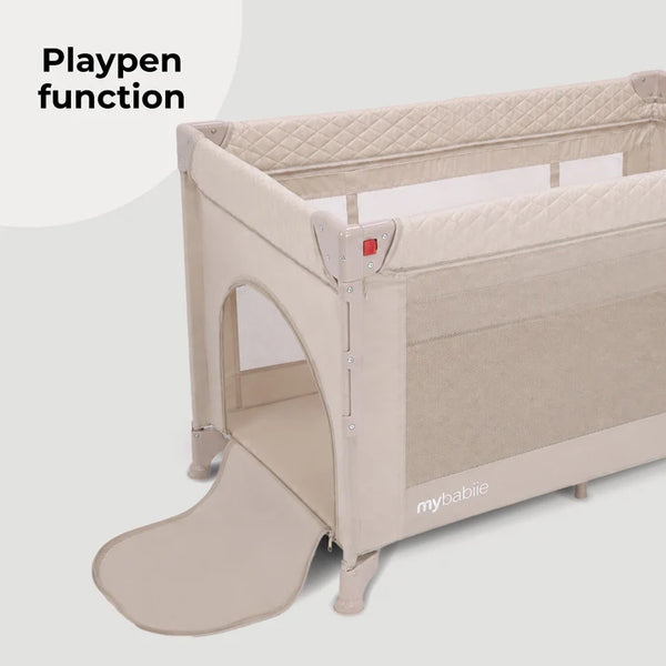 My Babiie MBTC4 Luxe 4-in-1 Travel Cot - Ivory