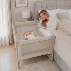 My Babiie MBTC4 Luxe 4-in-1 Travel Cot - Ivory