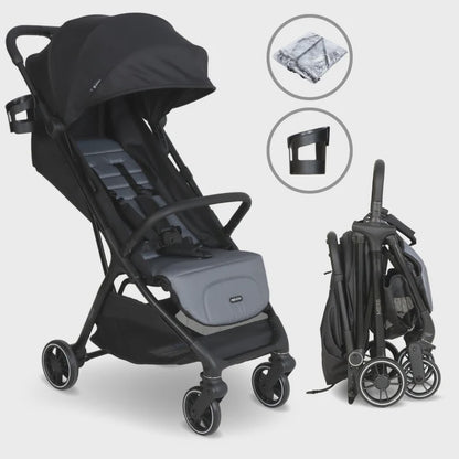 My Babiie MBX6 Auto-Fold Compact Stroller – Black