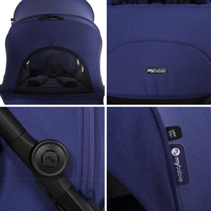 My Babiie MBx7 Plus Auto Fold Stroller - Indigo