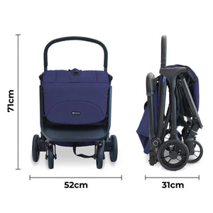 My Babiie MBx7 Plus Auto Fold Stroller - Indigo