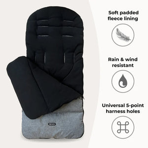 My Babiie Universal Footmuff - Grey