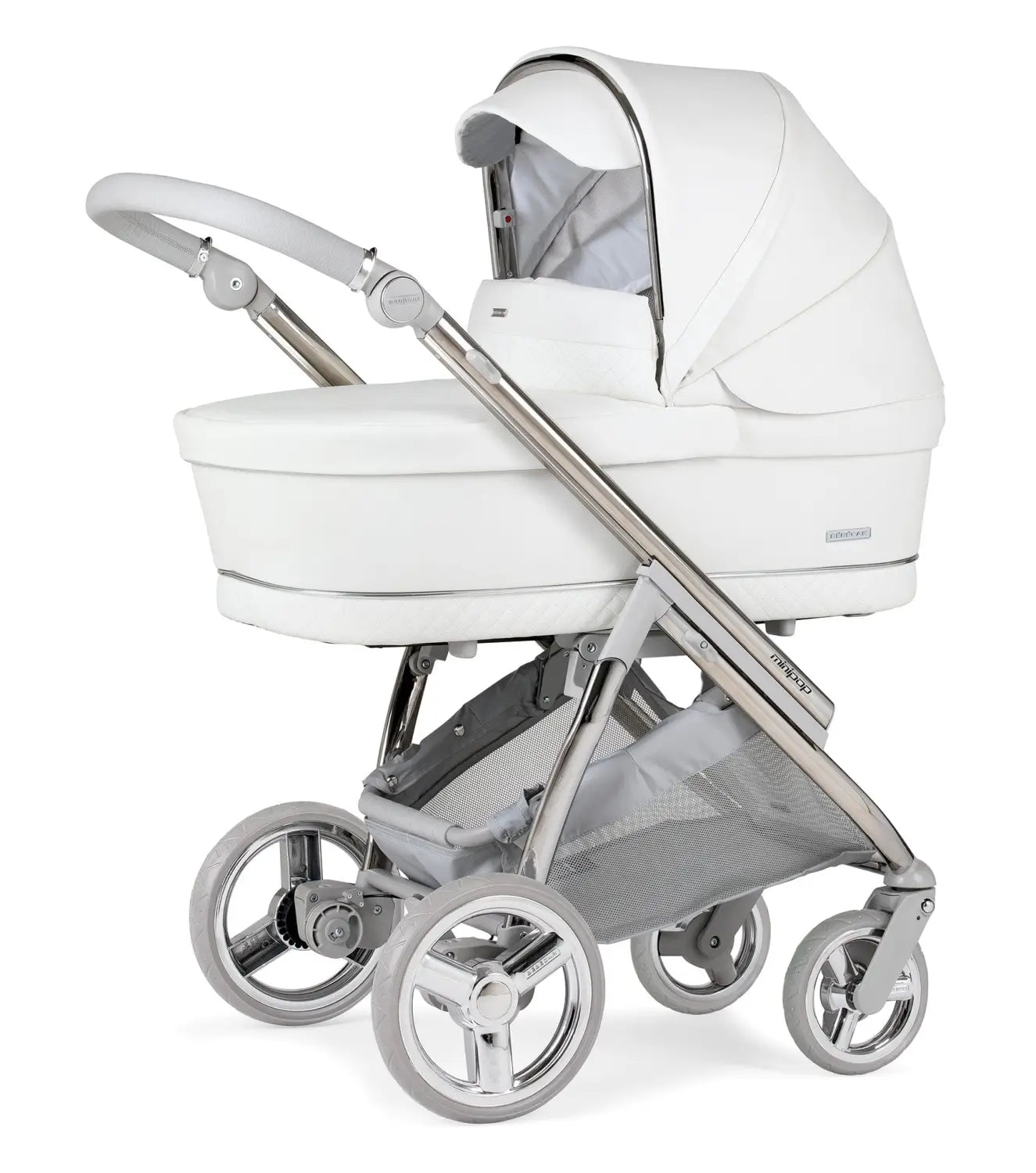 Bebecar Mini Pop 2 in 1 Travel System - White Delight
