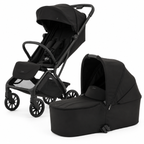 BabyStyle Oyster F-Lite Stroller & Carrycot Bundle – Liquorice