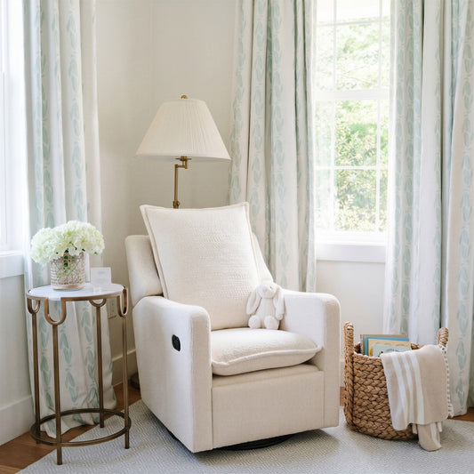 Bebe & Beyond Nestler Recliner Nursing Chair – Off White Bouclé