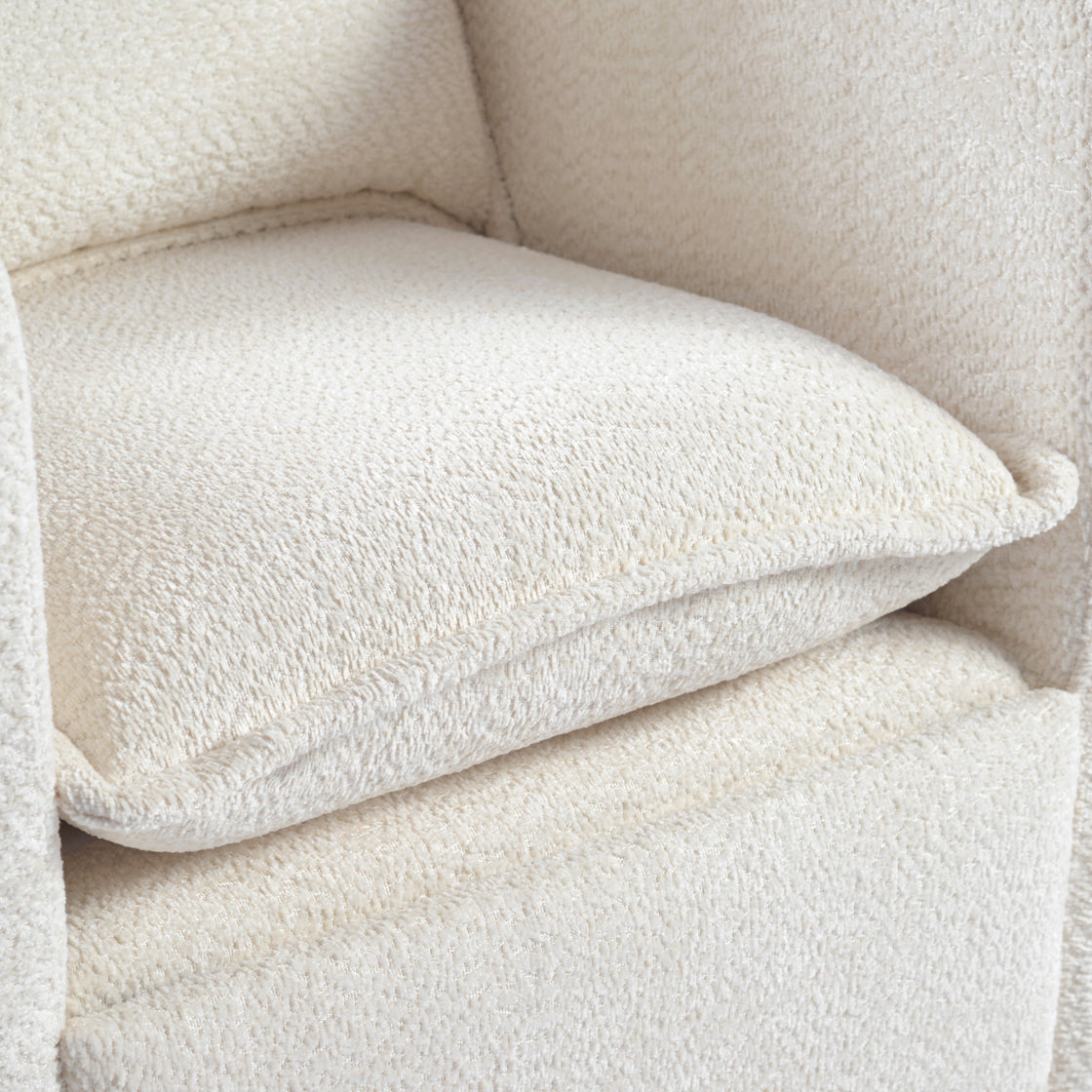 Bebe & Beyond Nestler Recliner Nursing Chair – Off White Bouclé